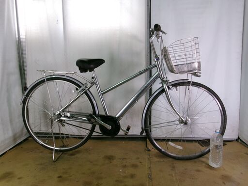 C236　限定特価　整備済み★ブリヂストン　アルベルト　シルバー★ 中古自転車 【27インチ 】