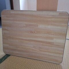【無料】木調　折りたたみテーブルの画像
