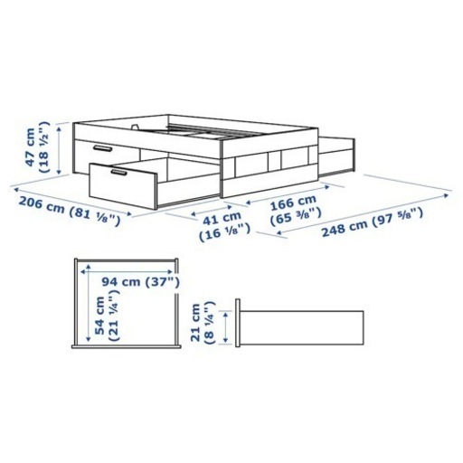 IKEA ベッド　クイーンサイズ