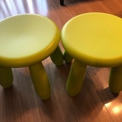 IKEA MAMMUT マンムット　キッズテーブル&イス2脚セットの画像