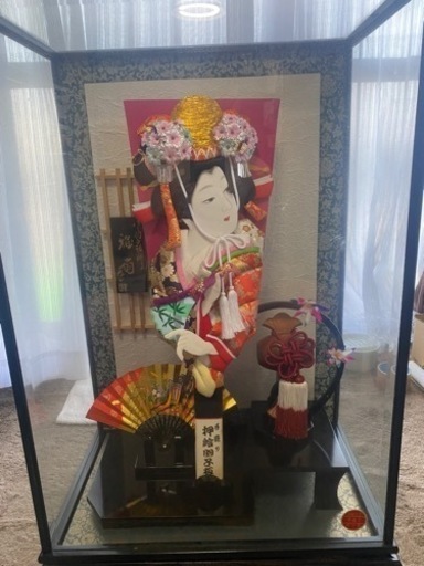 御羽子板　雅扇　20号　隆山作　美術工芸手作り羽子板