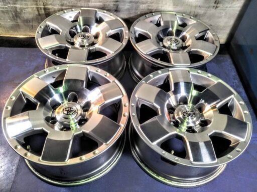 4WD アルミ US トヨタ純正 17インチ FJクルーザー ランクル プラド サーフ【富山】FJ 純正 ハイラックス ハイエース US 純正アルミ TOYOTA 4WD 中古4本