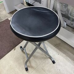折りたたみイス　No.3757　丸椅子　チェア　ブラック　【リサ...