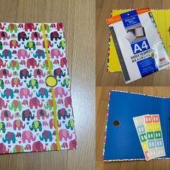 【 ひとまとめにして値下げしました 】２穴リングファイル（×８冊）の画像