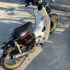 【値下げ可】カブ50 ホンダ　【前後ホイール金メッキ塗装】の画像