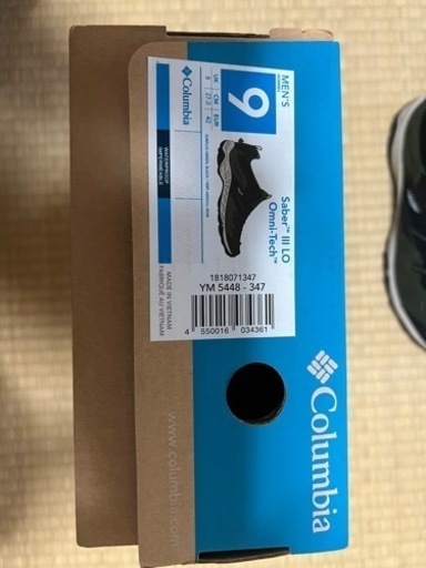 [未使用品]Columbia SABER Ⅲ LO OMNI-TECH サイズ：27.0