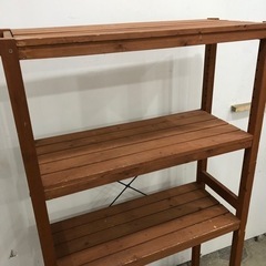 ９月２６日14時までの引き渡し△▼ウッド ラック 無垢材▼△の画像