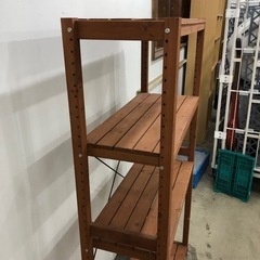 ９月２６日14時までの引き渡し△▼ウッド ラック 無垢材▼△の画像