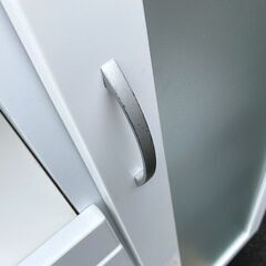 お取引中■長谷川産業 スイートデコレーション 食器棚 キッチンカウンターハイタイプ レンジ台 ホワイトの画像