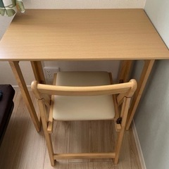 2021年⭐︎美品⭐︎折り畳みデスク＆チェア 机&椅子 幅70c...
