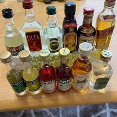 お酒のミニボトル46本の画像