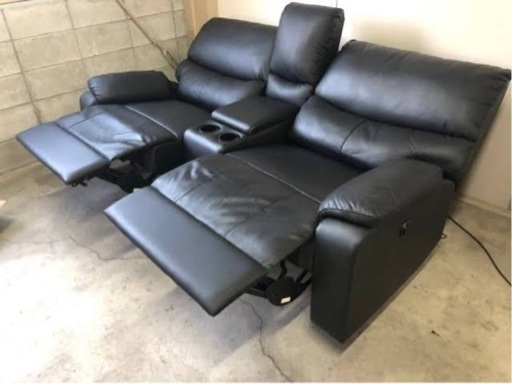 【商談中】【ニトリ】本革自動リクライニングソファ