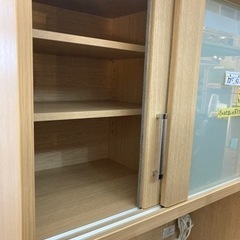 食器棚 ナチュラルウッド調 クリーニング済み【管理番号82509】