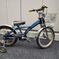 自転車　18インチ　補助輪付き