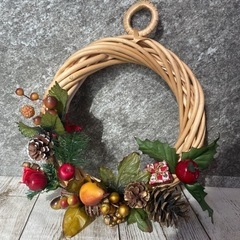 手作り ハロウィンリース クリスマスリース 花リース 飾り トナ...