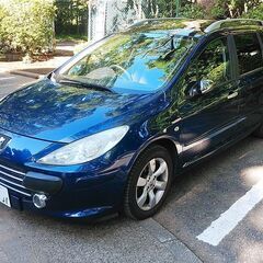 ★激安★車検R5/3★プジョー307SW2.0★パノラマルーフ★社外ナビ/ETC★7人乗★小訳あり。の画像