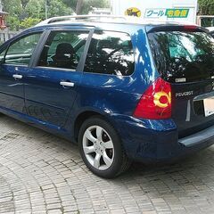 ★激安★車検R5/3★プジョー307SW2.0★パノラマルーフ★社外ナビ/ETC★7人乗★小訳あり。の画像