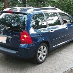 ★激安★車検R5/3★プジョー307SW2.0★パノラマルーフ★社外ナビ/ETC★7人乗★小訳あり。の画像