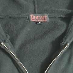 【別途処分済み】Deorart ジップアップパーカー フーディー アウター M～Lサイズ ディオラート／髑髏 薔薇 天使 ゴシック ゴスロリ ゴスパン ロック V系 秋冬の画像