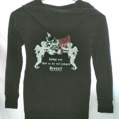 【別途処分済み】Deorart ジップアップパーカー フーディー アウター M～Lサイズ ディオラート／髑髏 薔薇 天使 ゴシック ゴスロリ ゴスパン ロック V系 秋冬の画像