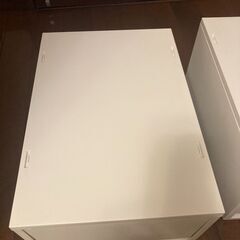 2個セット 無印良品 ポリプロピレンケース・引出式・深型・ホワイトグレーの画像