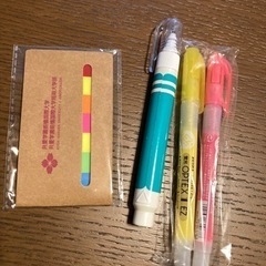 ふせん　修正液　マーカー2本