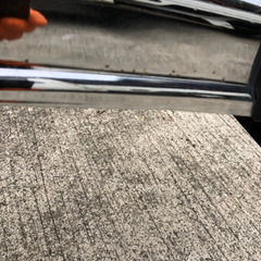 70系ランクル中古綺麗な前バンパーの画像