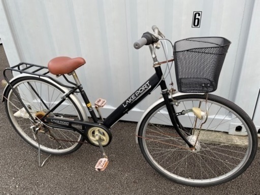 No.305  【LEDオートライト、6段変速】★激安★ 中古自転車   27インチ 軽整備済み 安い 防犯登録 町田市 麻生区 神奈川