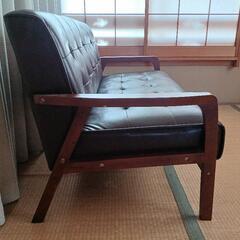 美品　二人掛けソファーの画像