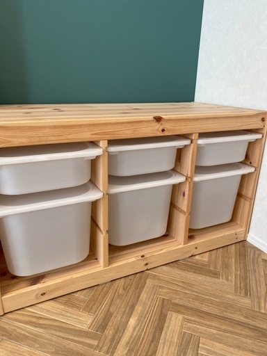 IKEA トロファスト　ケース付　おもちゃ箱