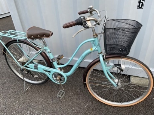 No.001ky)  【LEDオートライト、6段変速】★激安★ 中古自転車   26インチ 軽整備済み 安い 防犯登録 町田市 麻生区 神奈川