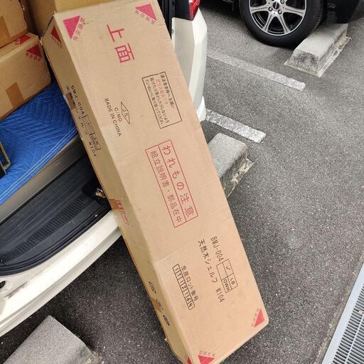 未組立品 天然木シェルフ 幅104cm 奥行25cm 高さ110㎝ ②