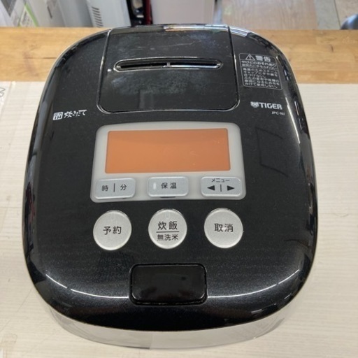 ◼️【中古品】TIGER タイガー 圧力 IH炊飯器 5号炊き JPC-10NJ 2018年製 家電 キッチン 炊飯器 ブラック×ホワイト