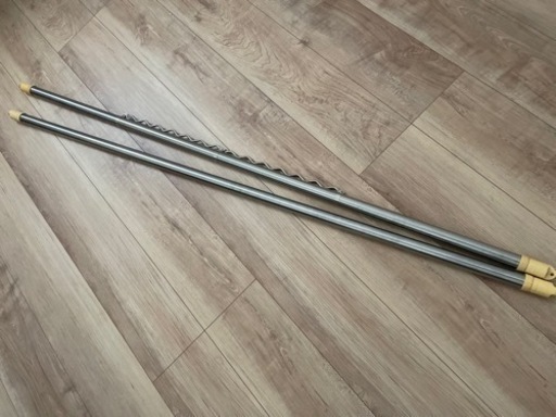 洗濯物干し竿　2本セット　ステンレス　伸縮タイプ　138cm〜249cm