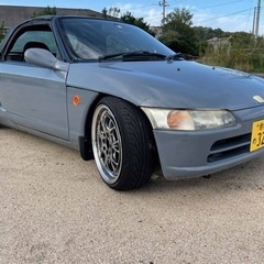 【車検R6年3月まで】ホンダ ビート 5MT 9万キロ代 86限定カラーで塗装してます。 車高調新品 シャコタン好きな方どうぞ！の画像