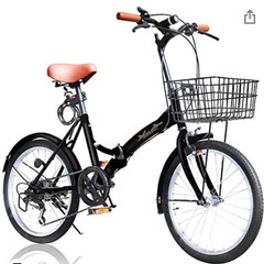折り畳み自転車 カゴ付 20インチ