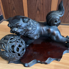 魔除け　獅子置物