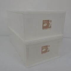 激安 先着順♪ ニトリ 押入れケース 2点セット M 39×74...