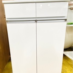 【キッチンに】ゴミ箱収納☆ペールカウンター 白 