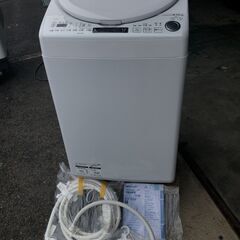 SHARP ES-TX8E-W 洗濯8kg 乾燥4.5kg 洗濯乾燥機 2021年製 D085G035