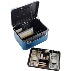 美品　鍵付　アルミ金庫　　手提げ　深底　価格15,000円　アイ...