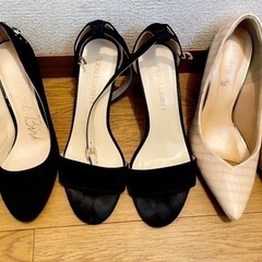 パンプスサンダル3足