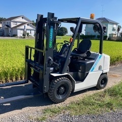 三菱ユニキャリア フォークリフト 2.5トン、3レバー横回転・ス...