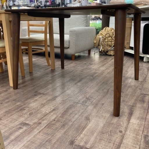 服部家具 ダイニングテーブル 単品 幅100cm 天然木 サンワールド ダークブラウン 木目