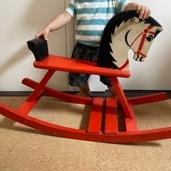 0円　無料で差し上げます　海外製　木馬　の画像