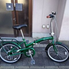 PARIS Folding 20吋折り畳み自転車 外装6段/グリーン