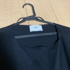 ZARA コーディガン 黒 Mサイズの画像