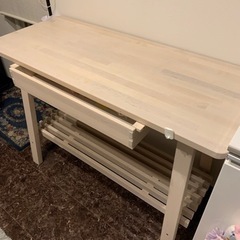 IKEA(イケア) カウンターテーブル　(NORRAKER サイドボード, ホワイト バーチ ) の画像