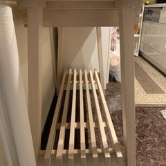 IKEA(イケア) カウンターテーブル　(NORRAKER サイドボード, ホワイト バーチ ) の画像
