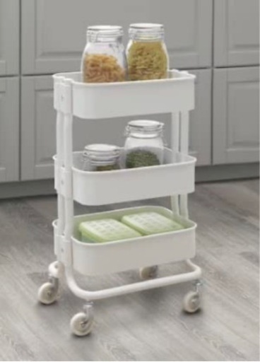 IKEA キッチンワゴン　ホワイト　白